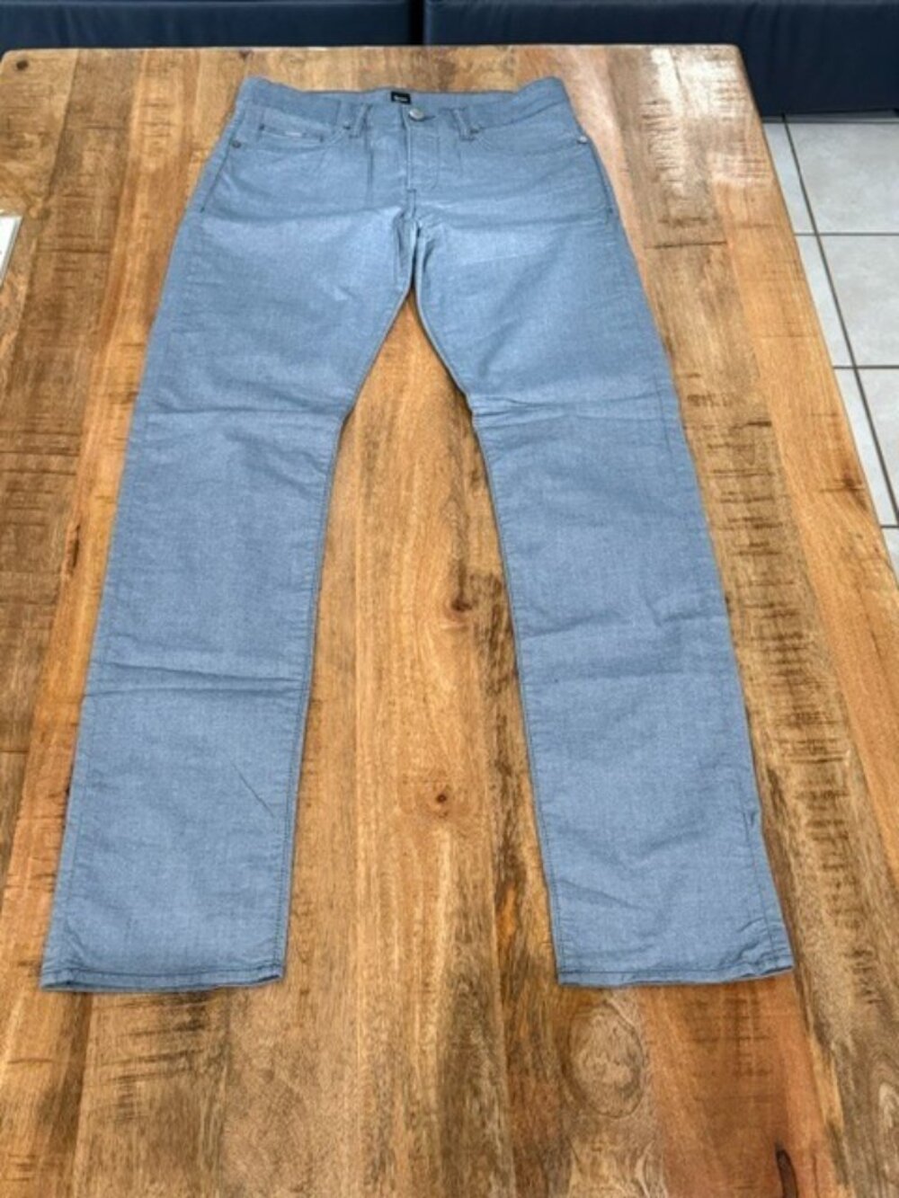 Hugo Boss Delaware 3-1-20 Blue 30x34 Pants Slim Fit 5 Pocket Stretch Cotton NWOT